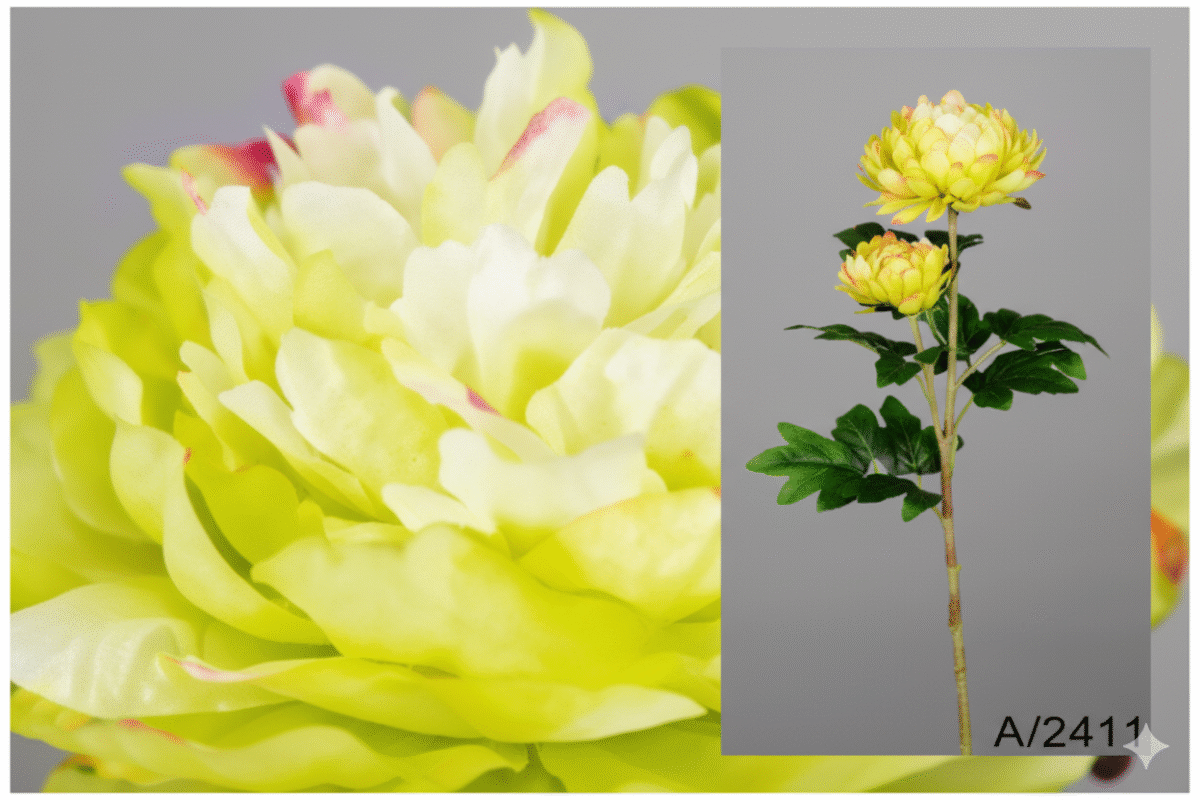 Fleur artificielle Peonia verdosa – Image 1