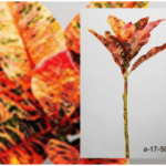 Plante artificielle Rama Croton orange