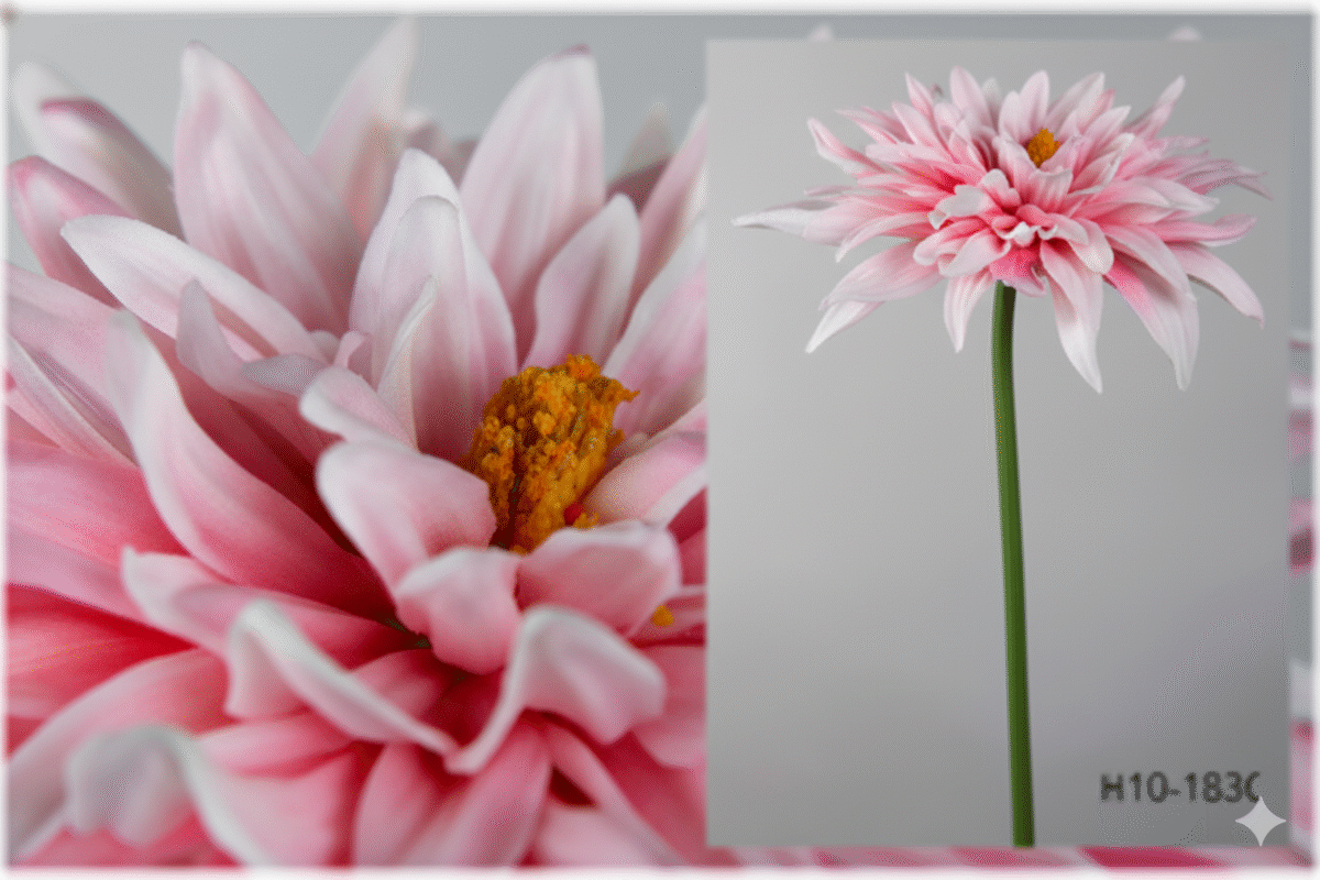 Rose Dalia artificielle – Image 1