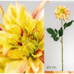 Dahlia Primavera artificiel jaune