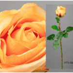 Plante artificielle Rosa jardín naranja