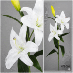 Plante artificielle Lilium blanco