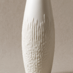 Vase blanc mat