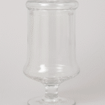 Bonbonnière en verre transparent