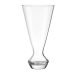 Vase en verre transparent