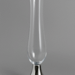 Vase en verre transparent