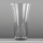 Vase en verre transparent