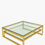 Table basse doré