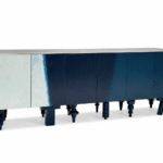 Buffet en céramique bleu