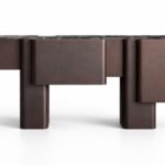 Console en bronze et marbre