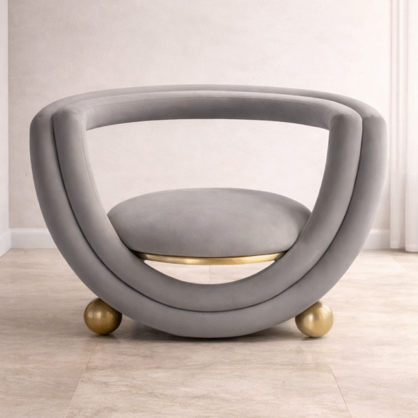 Fauteuil en gris clair