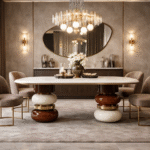 Table à manger en marbre