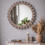 Miroir rond décoratif