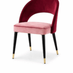 Chaise rouge bordeaux profond