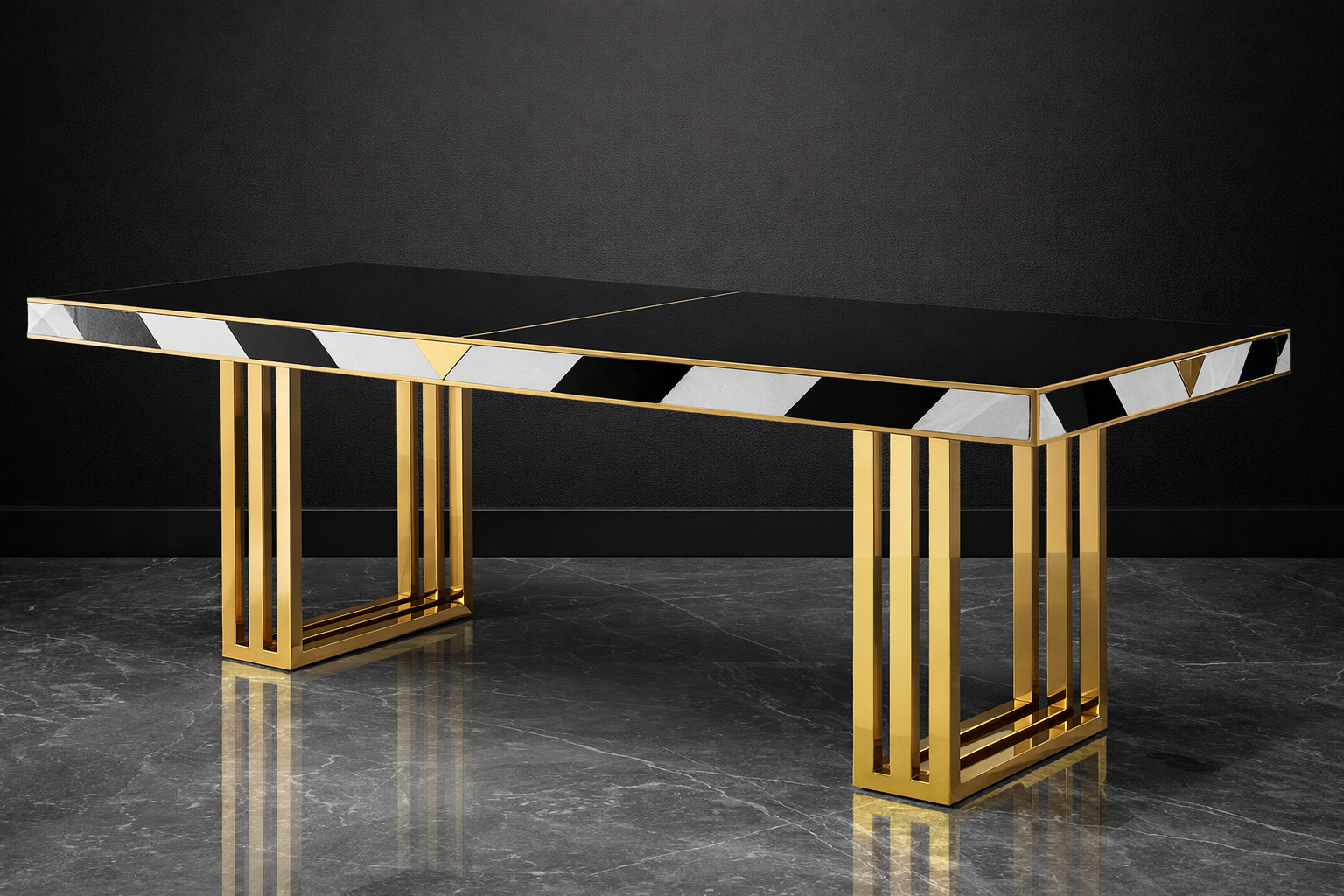 ChatGPT Image 25 janv. 2026, 03_07_37 Table à manger noir – Image 1