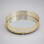 Plateau miroir rond