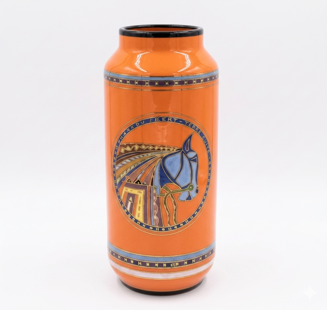 Gemini_Generated_Image_f2g38wf2g38wf2g3 Vase orange – Image 1
